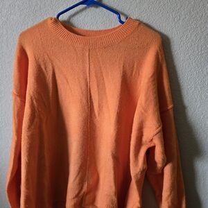Vince Camuto Vibrant Orange Crew Neck Sweater